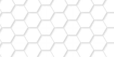 Abstract emboss white Hexagonal Background. Luxury White Pattern. Vector Futuristic minimal honeycomb mosaic white background. geometric mesh cell texture. modern futuristic wallpaper.