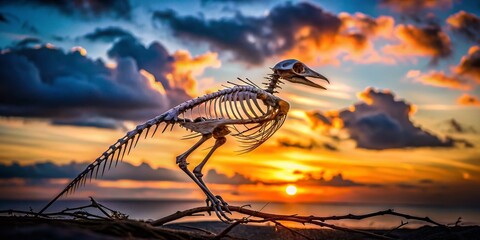 Long Exposure Bird Skeleton - Ethereal Wildlife Photography