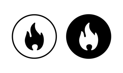 Fire icon vector illustration. fire sign and symbol
