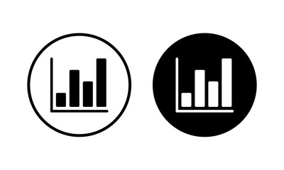 Growing graph Icon vector illustration. Chart sign and symbol. diagram icon