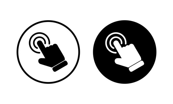 Hand click icon vector illustration. pointer sign and symbol. hand cursor icon