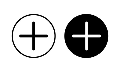Plus Icon vector illustration. Add plus sign and symbol
