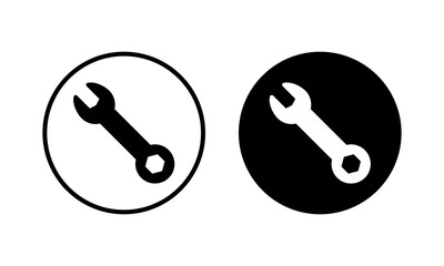 Wrench icon vector illustration. repair icon. tools sign and symbol