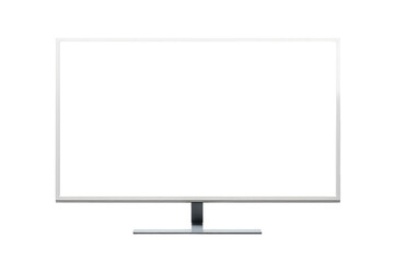 TV with thin bezels and transparent screen. Isolated on a transparent background
