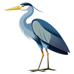 Heron birds shilhotee vector isolated on white background