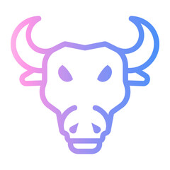 festival Line Gradient Icon