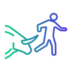 festival Line Gradient Icon