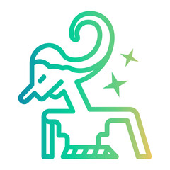 festival Line Gradient Icon