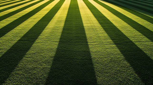 Striped green grass field pattern texture background lawn turf sports pitch surface ground design 100 char