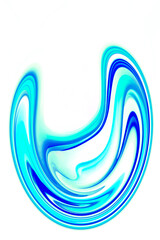 流動性のある青いグラデーション