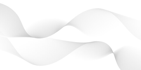Vector energy digital abstract dynamic creative sound wave smooth beautiful space digital composite bland line. frequency flow business stripe gradient white vector technology template background.