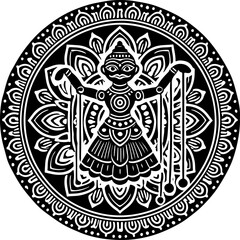 sketch vector illustration silhouette design icon logo symbol character puppetry culture ethnic traditional  