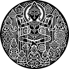 sketch vector illustration silhouette design icon logo symbol character puppetry culture ethnic traditional  