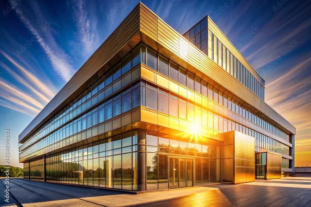 Aufkleber modern minimalist architecture intro template stock photo