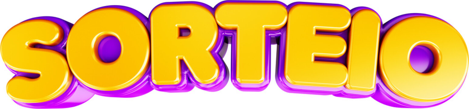 selo 3d escrita sorteio mega promocao, oferta sorteio concorrer, logotipo 3d