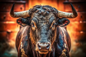 Powerful Bull Head Logo Design, Documentary Style Photography