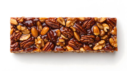 Obraz premium vegan desserts delicious vegan dessert bar packed with nuts and glossy finish