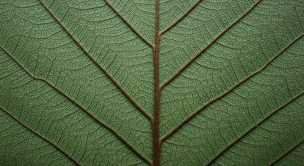 Obraz premium Close Up of Leaf Veins and Cells
