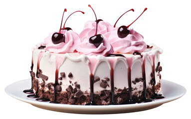 PNG Ice cream cake dessert plate food.