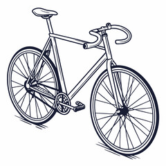 vintage bicycle silhouette