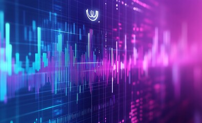 Abstract data visualization of digital interface