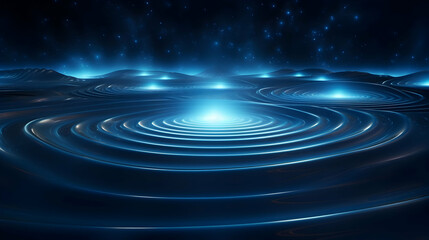 Celestial Confluence: Luminous Spirals Across a Cosmic Landscape of Tranquility
