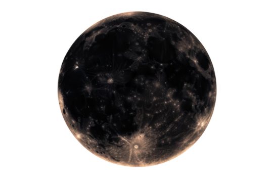 Abstract Globe Illustration with City Lights on Isolated Transparent Background - Powered by Adobe