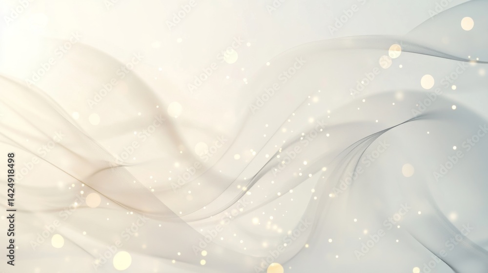 Poster flowing abstract design digital art soft color palette artistic environment elegant viewpoint sereni