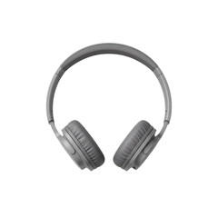 Fototapeta premium Headphones mockup, overhead view, folded flat, no branding, transparent background