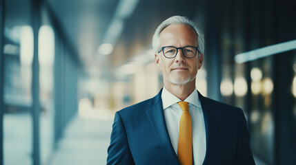 Professional financial advisor exuding confidence in formal attire, symbolizing trust and expertise in wealth management.