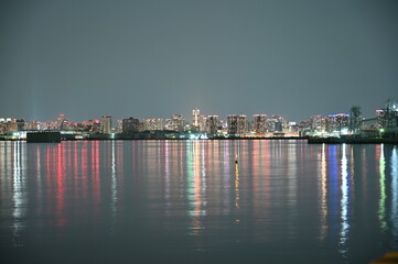 Night view of Tokyo Bay