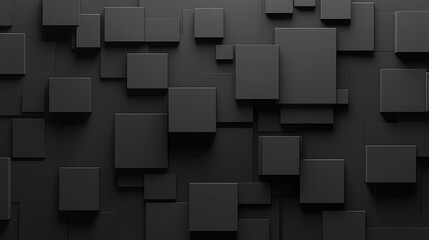 Abstract Dark Cube Background.
