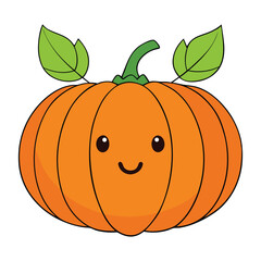 A bright orange pumpkin surrounded by colorful autumn leaves, capturing the cozy, festive spirit of fall with warm hues and natural charm.