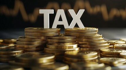Tax strategies for businesses financial landscape coin stacks economic environment close-up wealth management insights