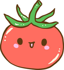 Cute Cartoon Tomato Character
