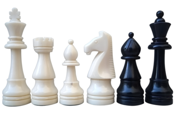 Chess Pieces Isolated On Transparent Background Illustration