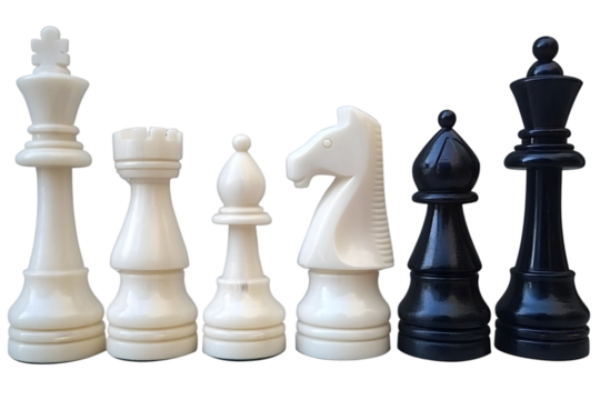 Chess Pieces Isolated On Transparent Background Illustration - Powered by Adobe