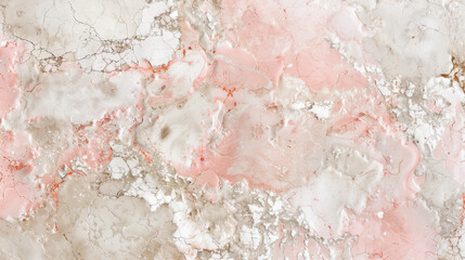 Fototapeta premium Marbled clay texture in soft pink and cream