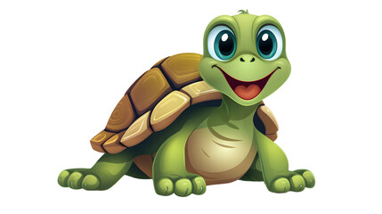 Obraz premium Colorful and Playful Comic Book Style Quirky Cartoon Turtle Illustration