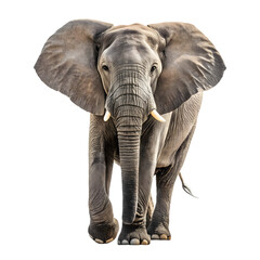 Majestic African Elephant: Wildlife Photography on transparent background