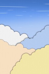 background of a solid sky with clouds