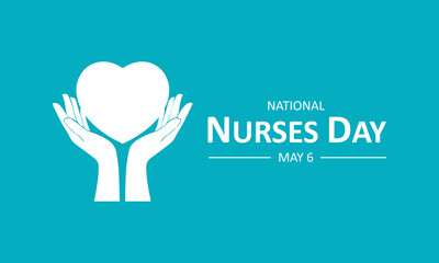National Nurses Day May 06 Background vector illustration