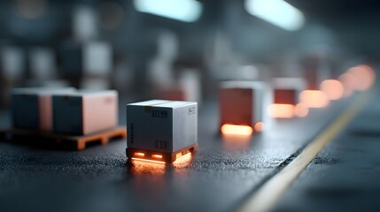 Automated warehouse logistics powered by smart contracts and futuristic technology