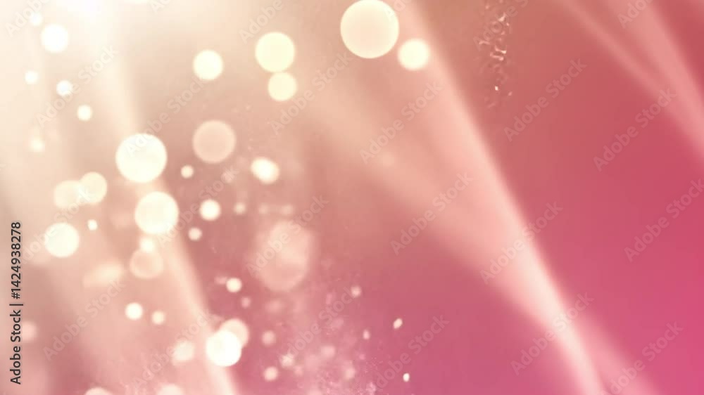 Aufkleber soft bokeh lights and gentle pink hues create ethereal, dreamy background filled with sparkling effe