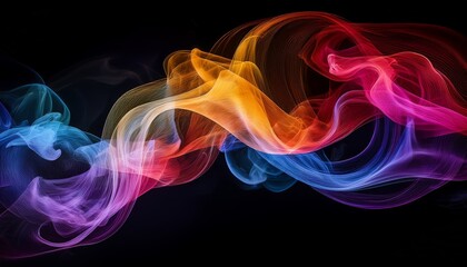Fototapeta premium Abstract Colorful Smoke Ethereal Art
