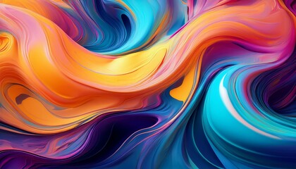 Swirling Colors Liquid Dance