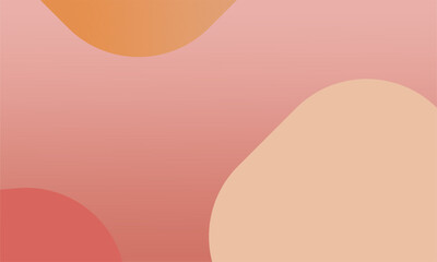 Soft Peach Abstract Vector Banner Background