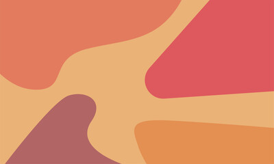 Warm Red Orange Abstract Vector Background