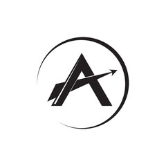 Letter A Athena logo vector
