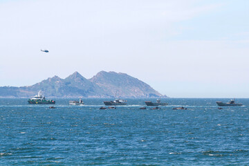 military maneuvers. Infantry, aviation and navy landing	
